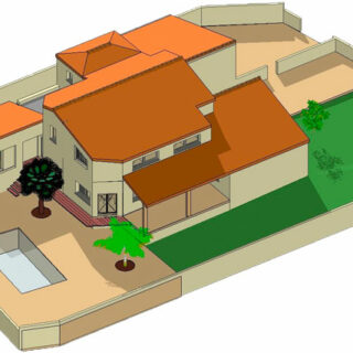Plan 3D d'une rénovation de villa à Juvignac